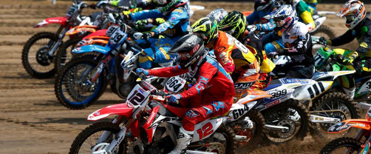 Nice shots from the start in the MXGP of Lommel